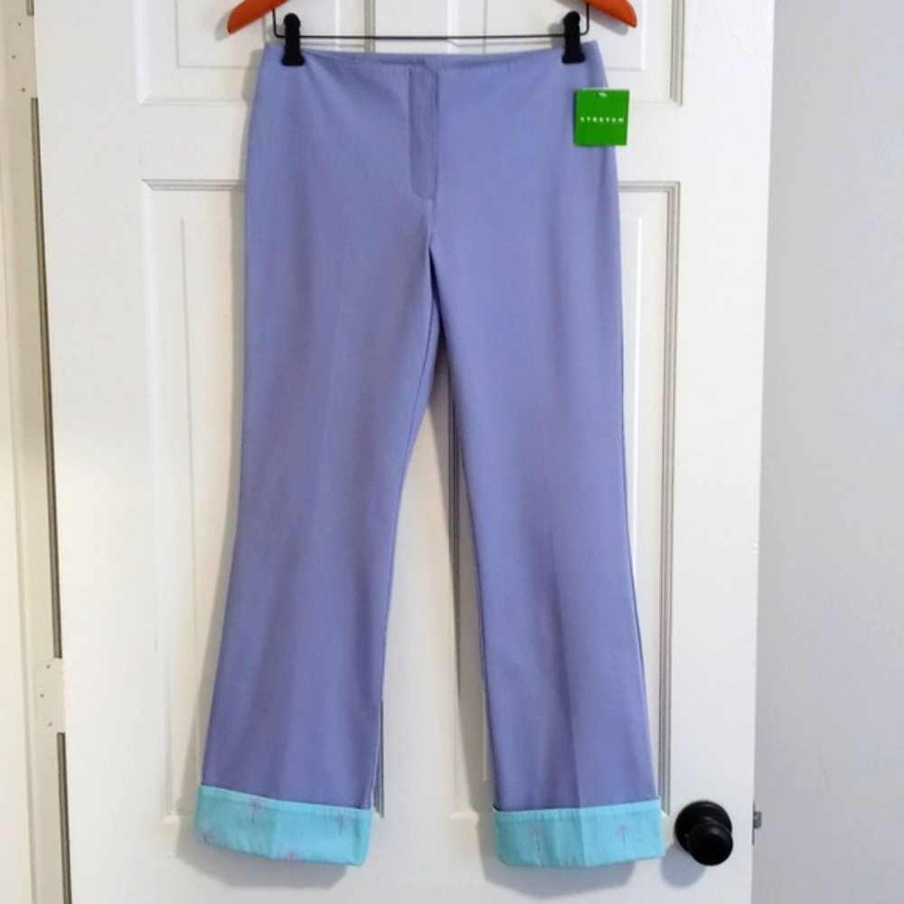🆕️ 🌴VTG/RARE Lilly Pulitzer🌴 - Purple/Blue Stretch Cropped Pant